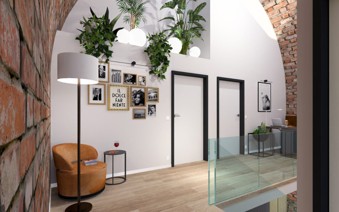 Haus mit halbrundem Dach